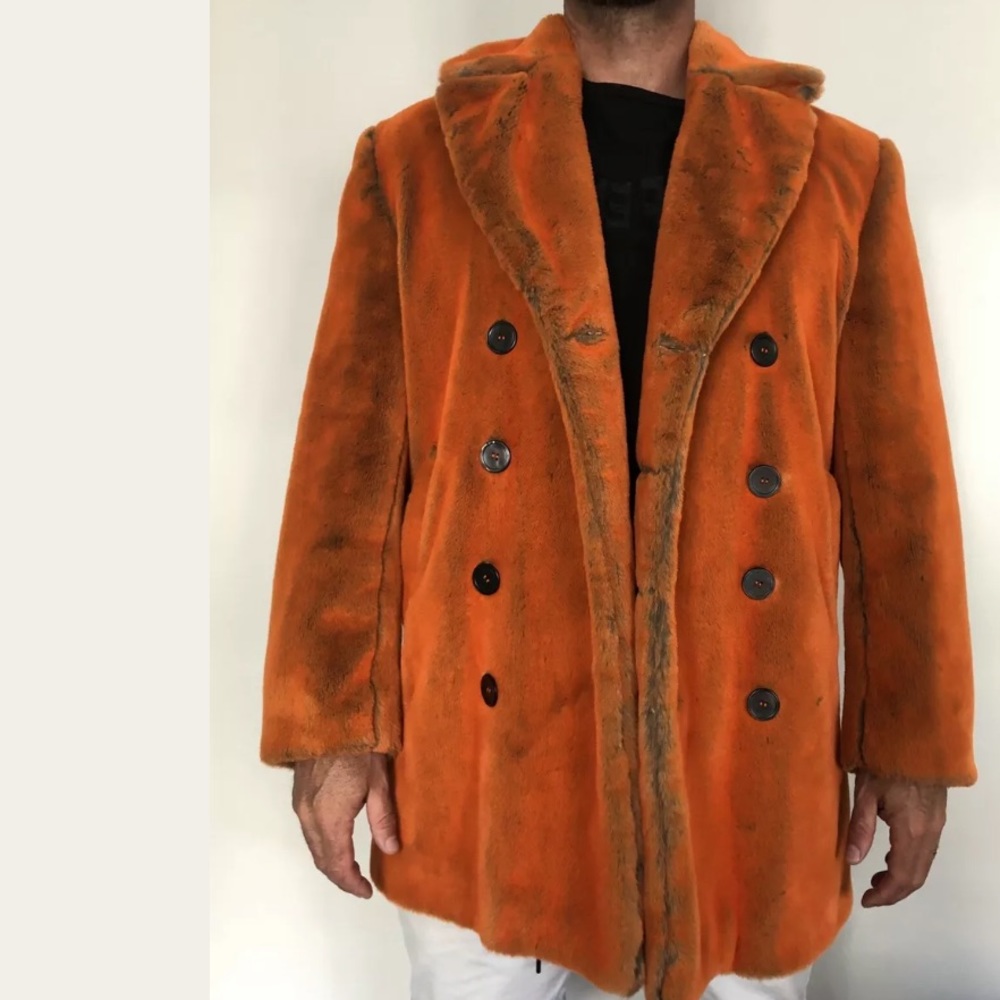 Moschino cheap and chic men’s fake fur coat